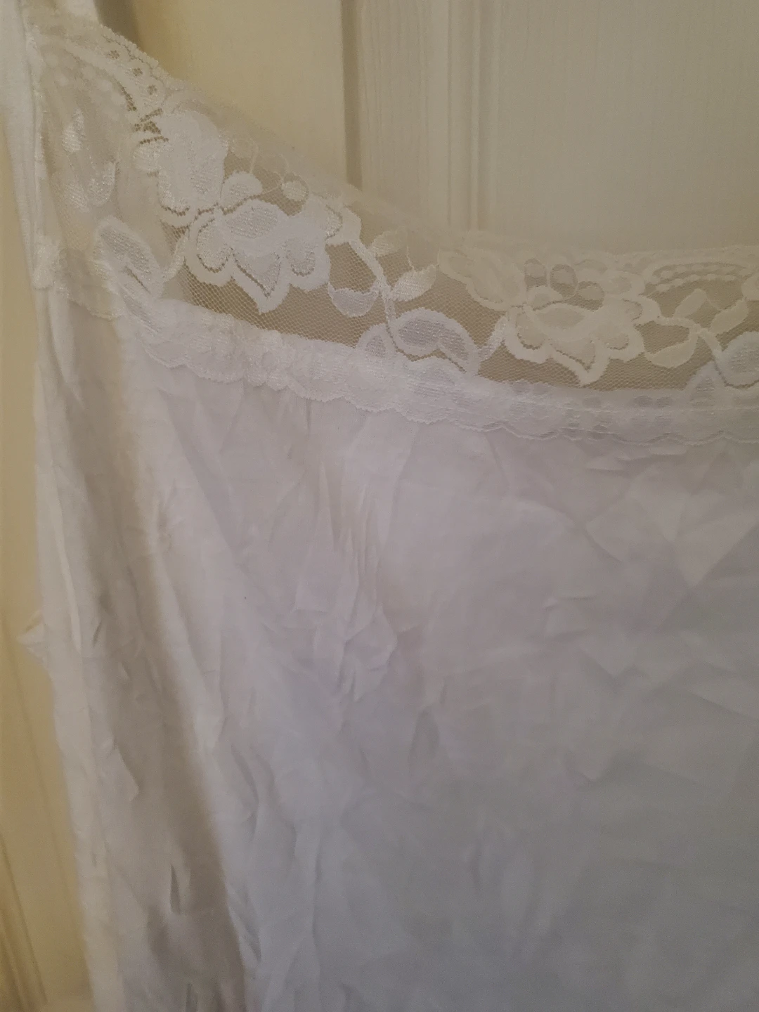 Plus Size White Lace Trim Camisole - photo 3