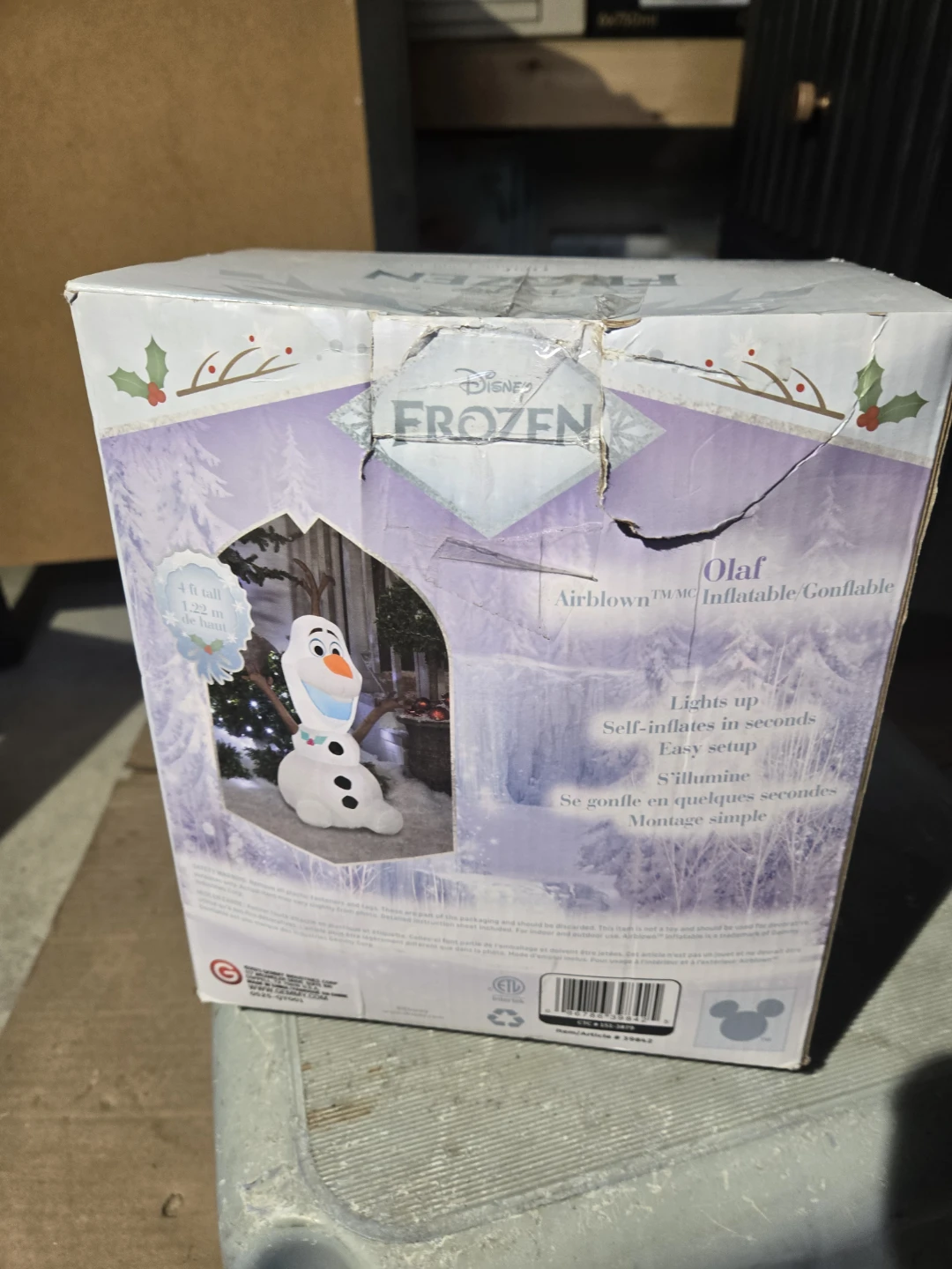 Frozen olaf inflatable decoration - photo 2