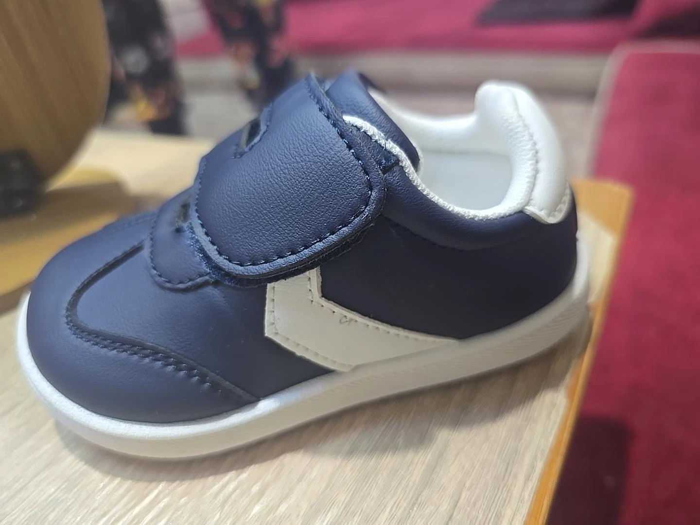 Toddler Wide-Toe Navy Sneakers - photo 2
