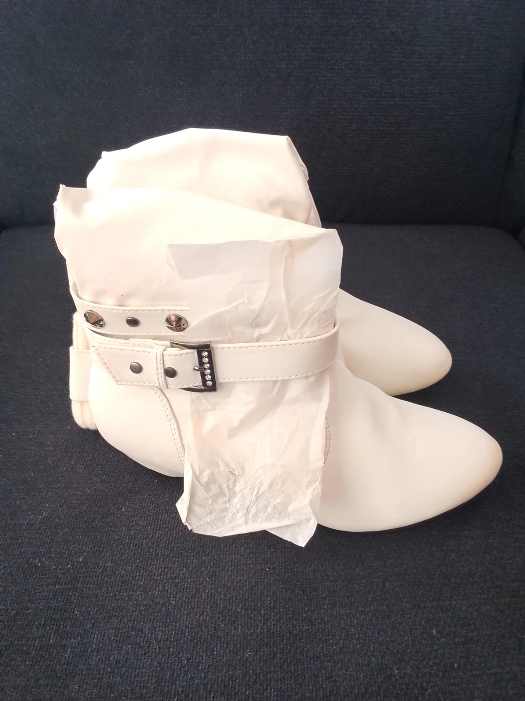 New Off-White Boots with Rhinestone Accents - photo 2