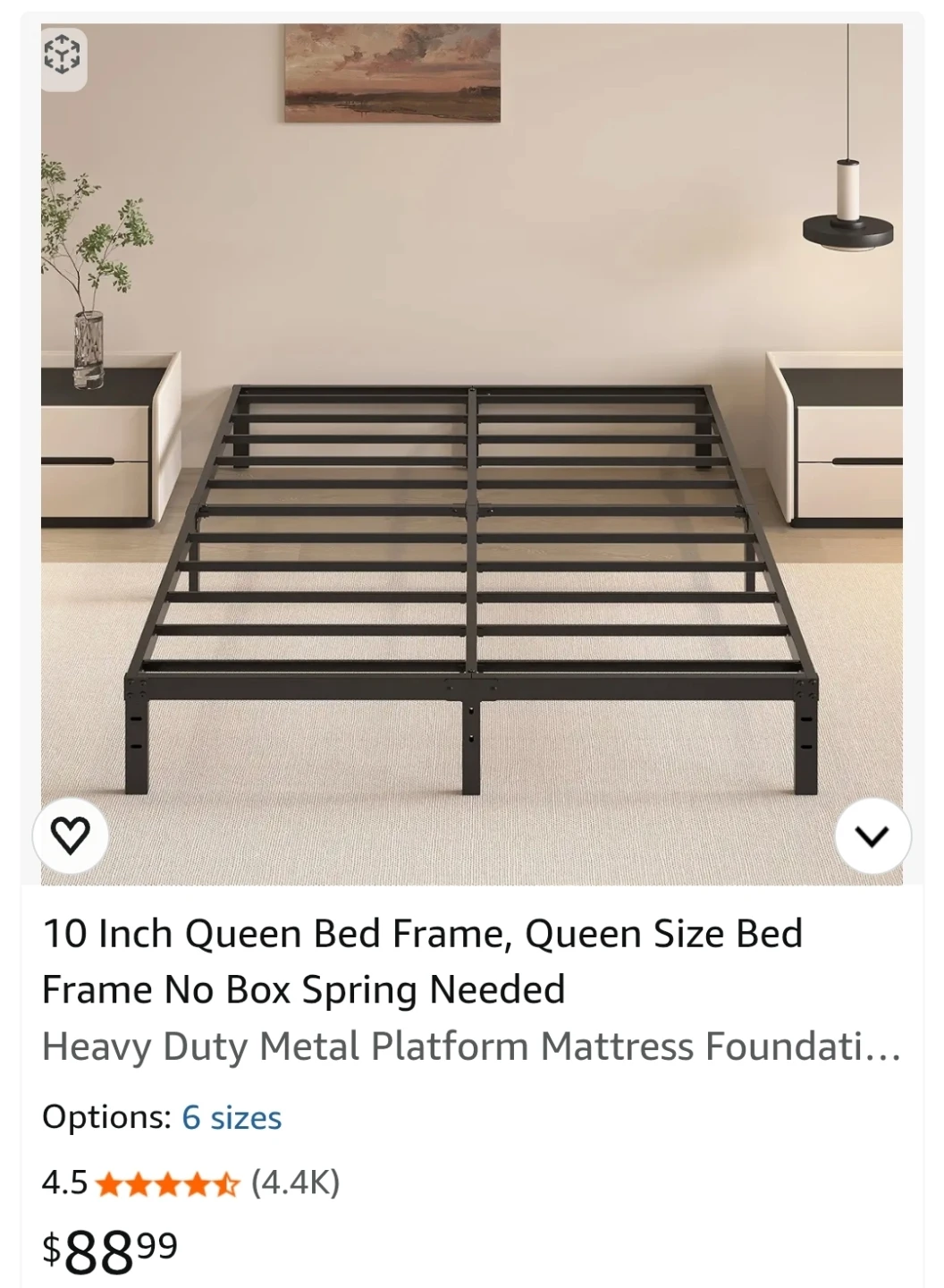 10 Inch Queen Bed Frame, Queen Size Bed - photo 2