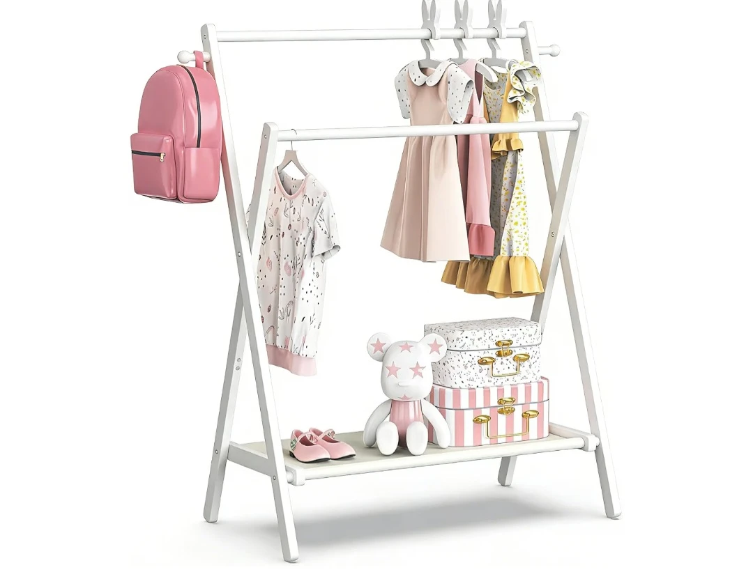 Kids Clothing Rack – White