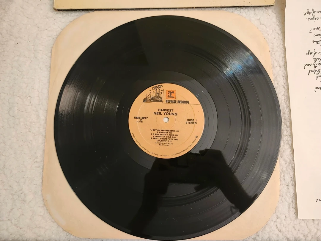 Neil Young Harvest Vinyl Record - photo 2