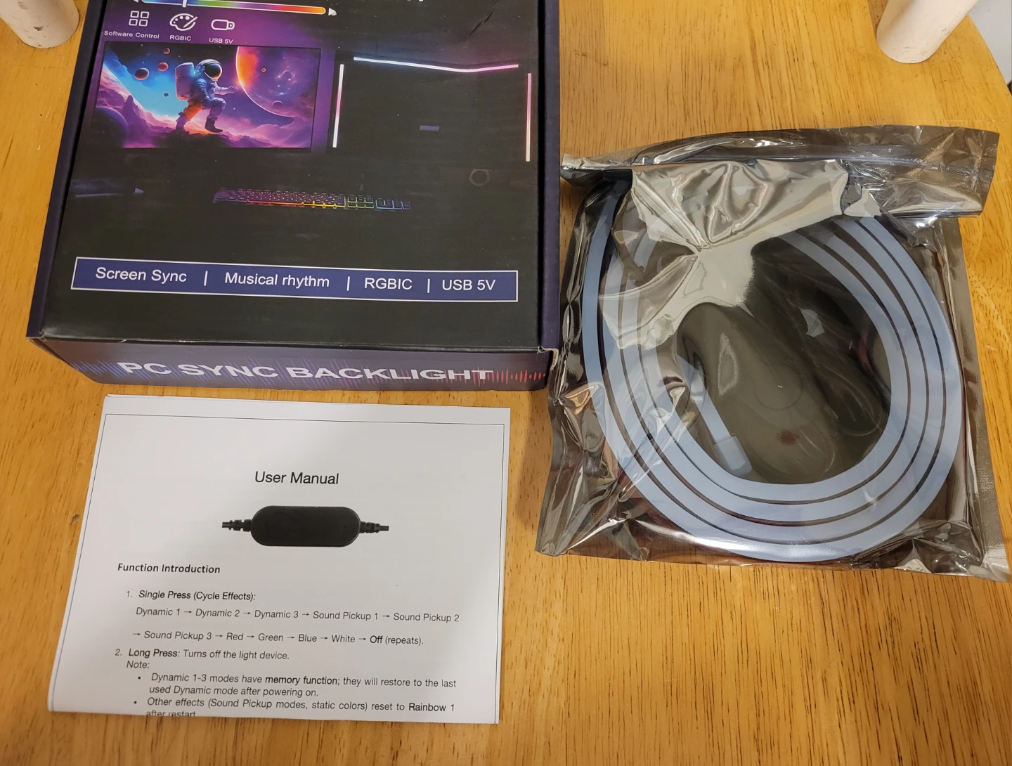 LED Strip Backlight for PC Monitor w/ Music Sync , RGB LED - photo 3