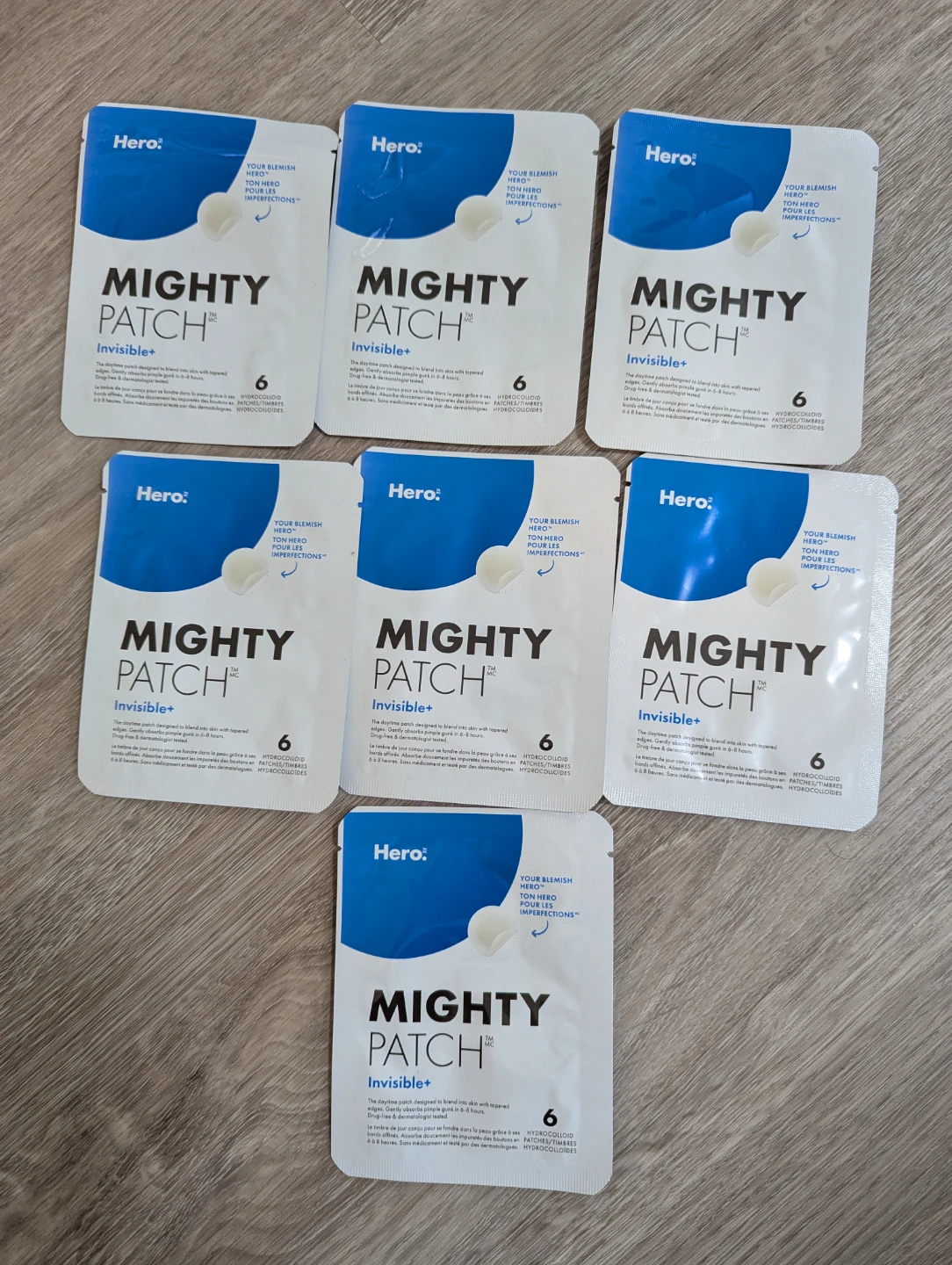 7 Hero Mighty Patch Invisible+ Packs