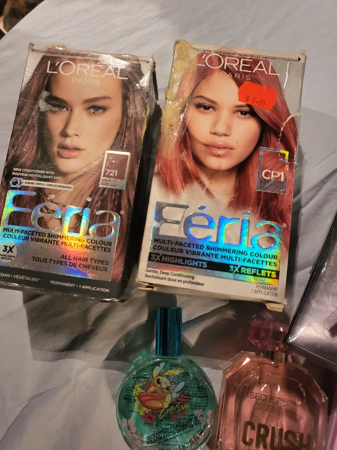 Assorted beauty and skincare items