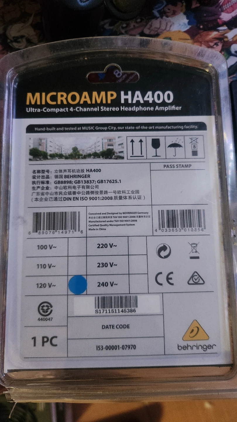 Behringer Microamp HA400 Stereo Headphone Amplifier - photo 3