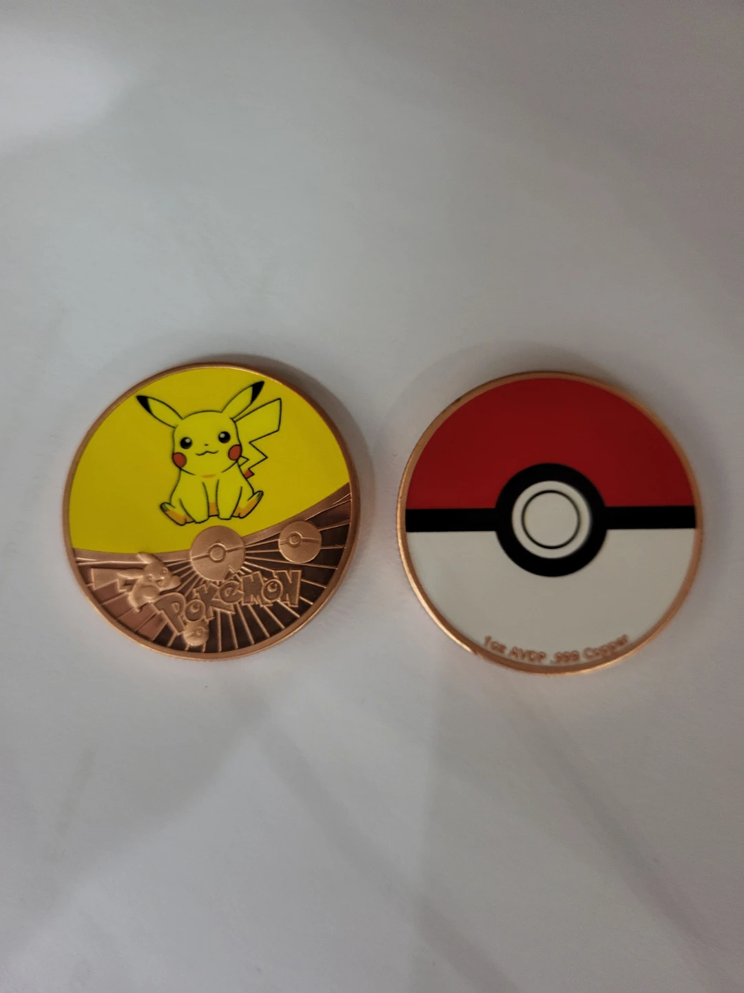 Pokemon Pikachu Copper Coin