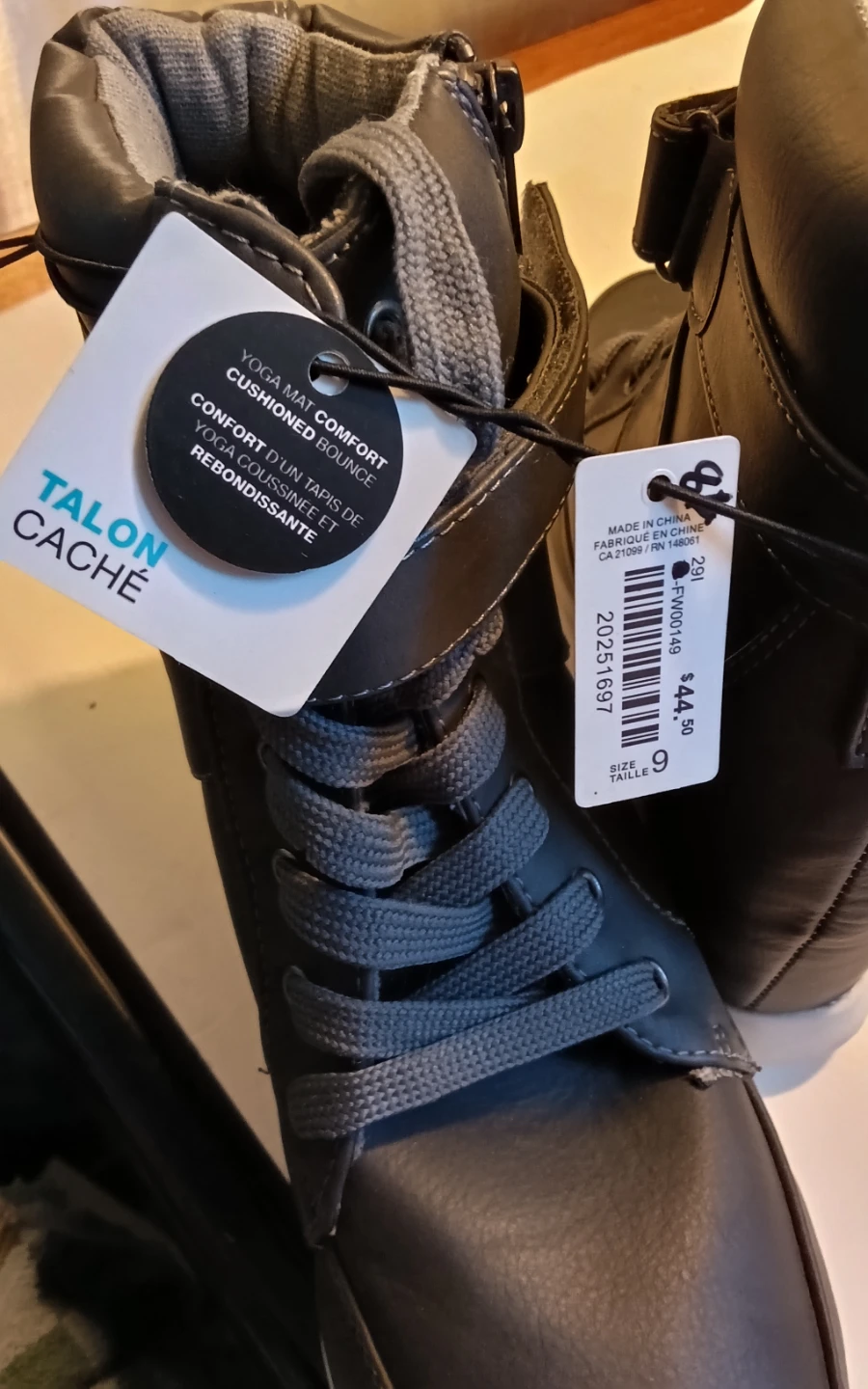 Talon Cache Wedge Sneakers Grey Size 9 - photo 4