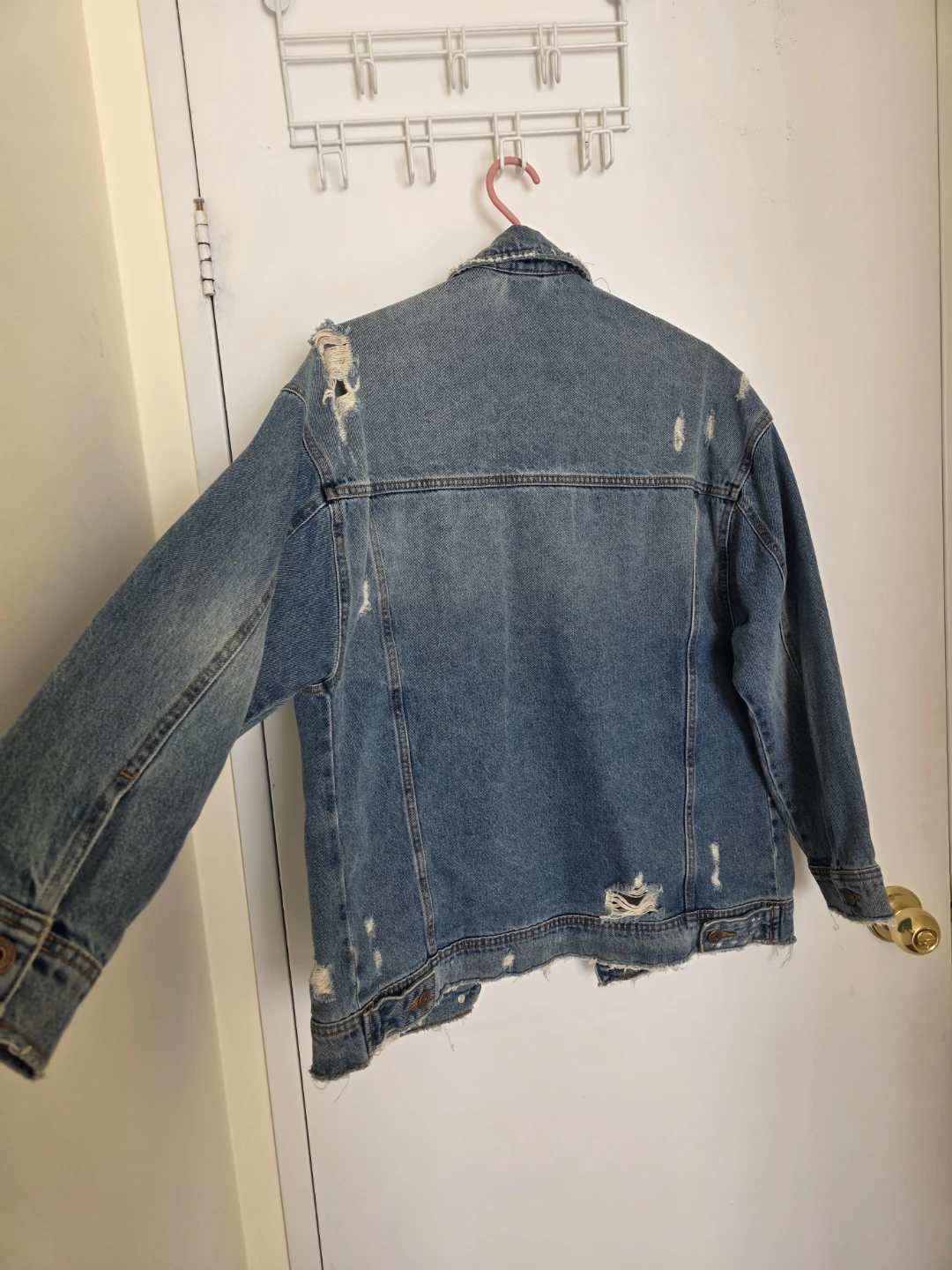 Zara Distressed Denim Jacket - photo 5