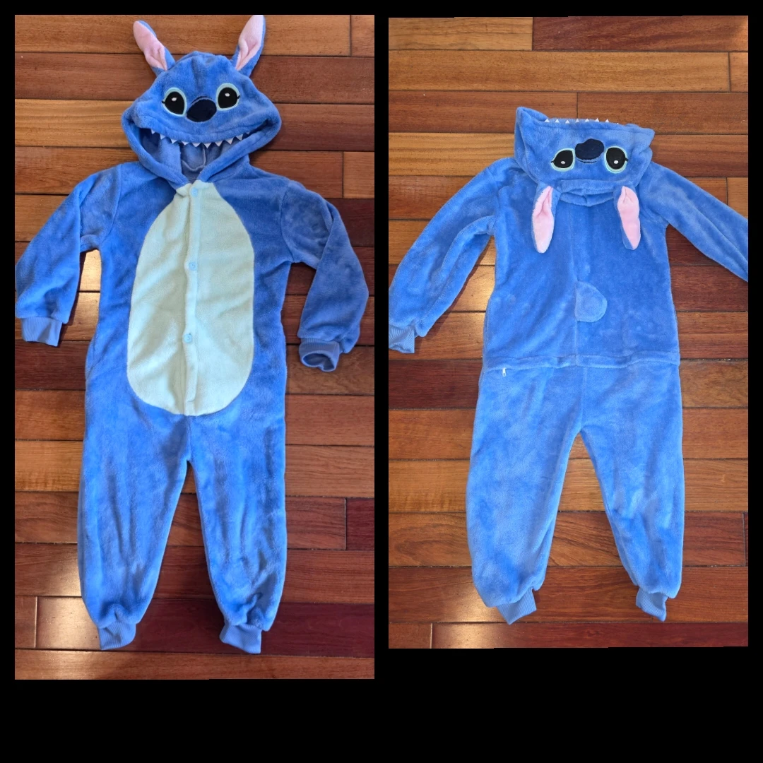 Stitch Character Onesie Costume/PJ's - Size 5 - photo 2