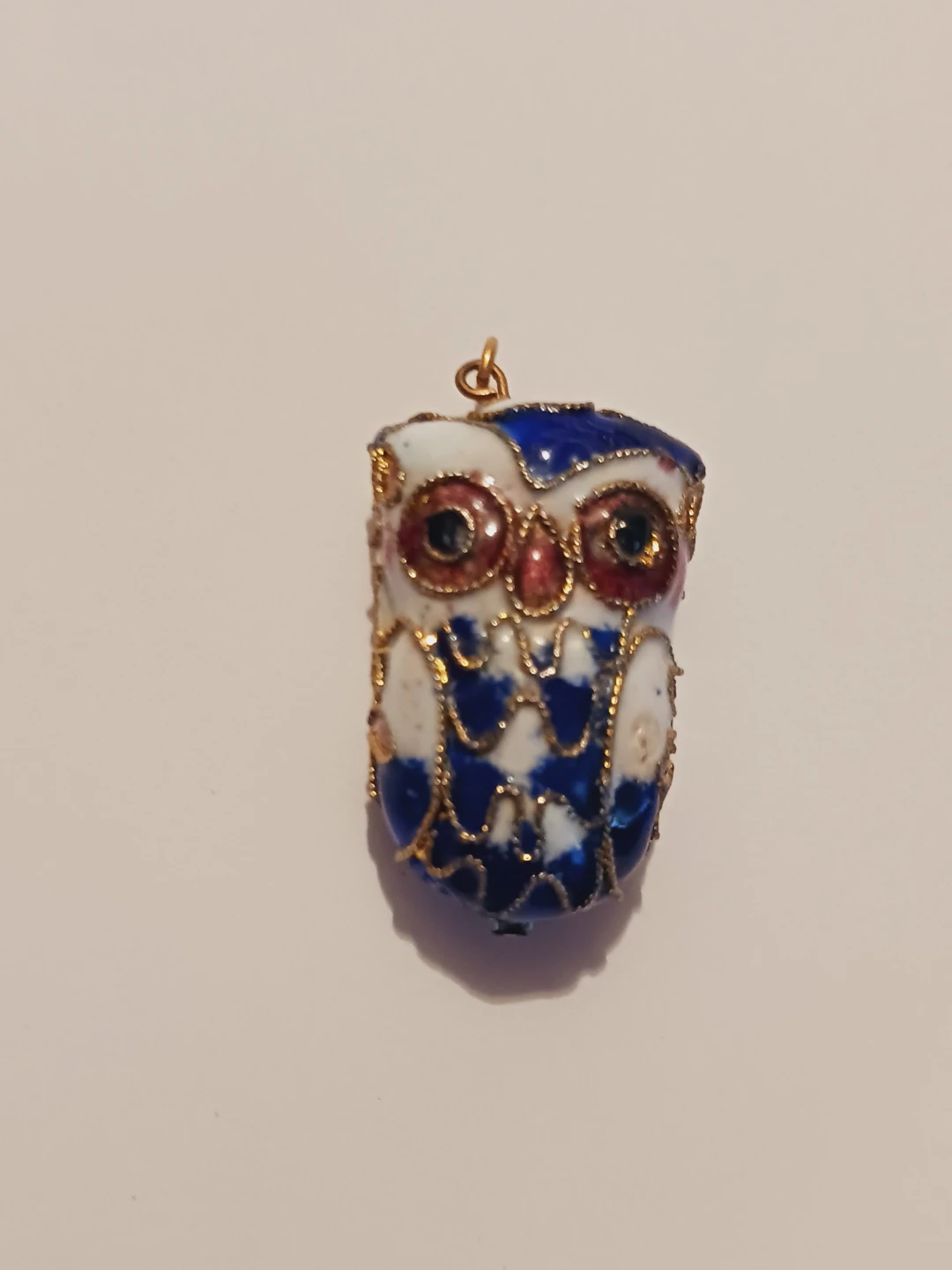 Cute Vintage Owl Cloisonne Pendant - photo 2