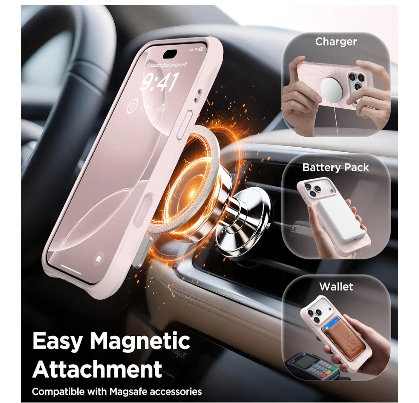 COFFKER iPhone 17 Pro Max Case, Compatible with MagSafe - photo 3