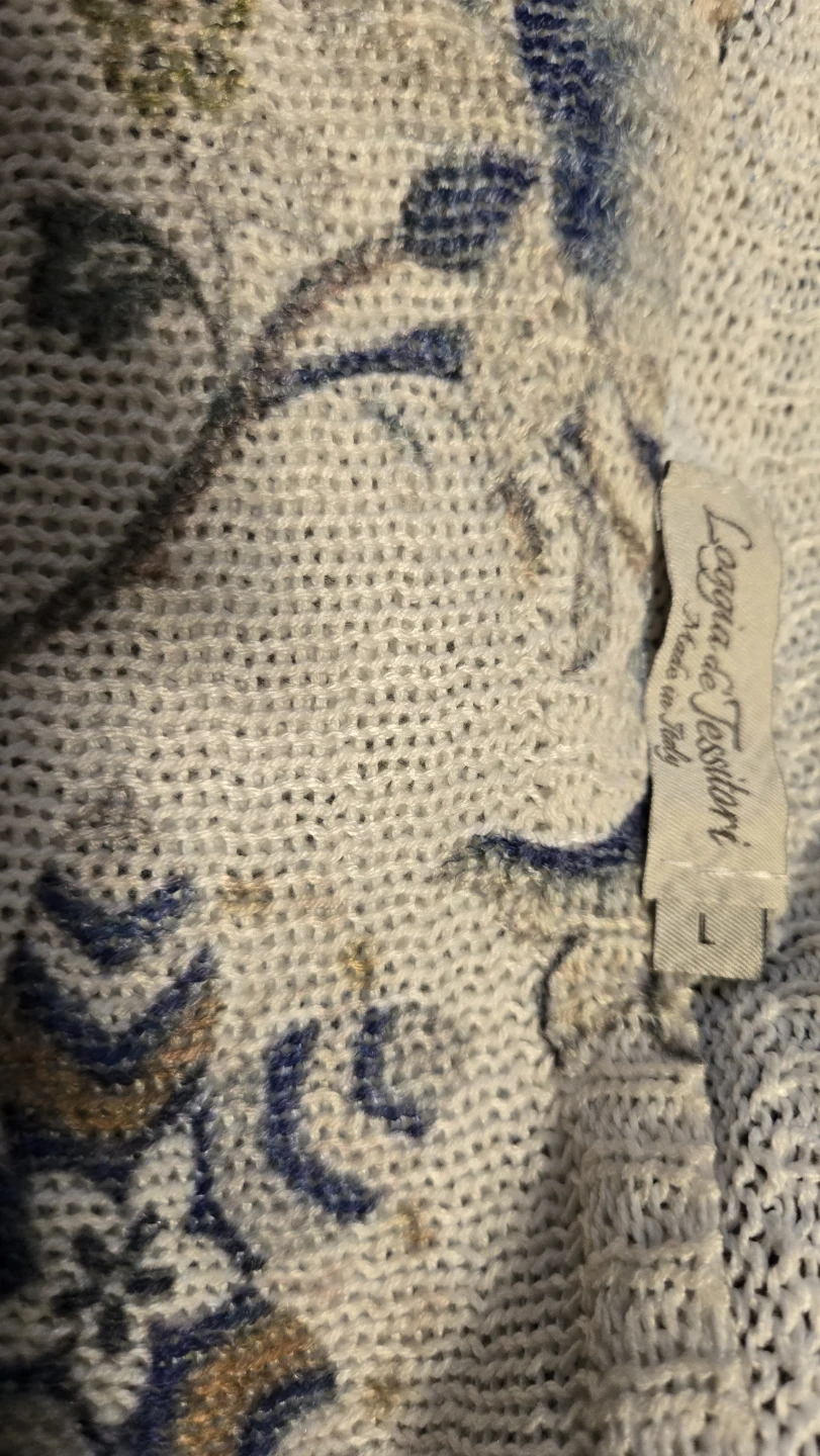 Loggia de Tessitori Floral Knit Sweater