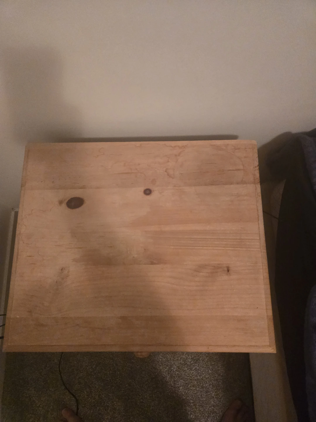 Solid Wood 3-Drawer Nightstand - photo 2