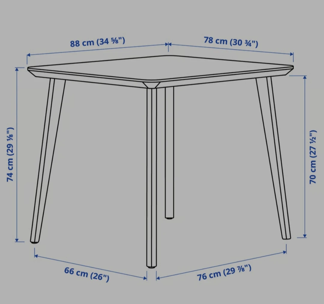 Ikea LISABO dining table