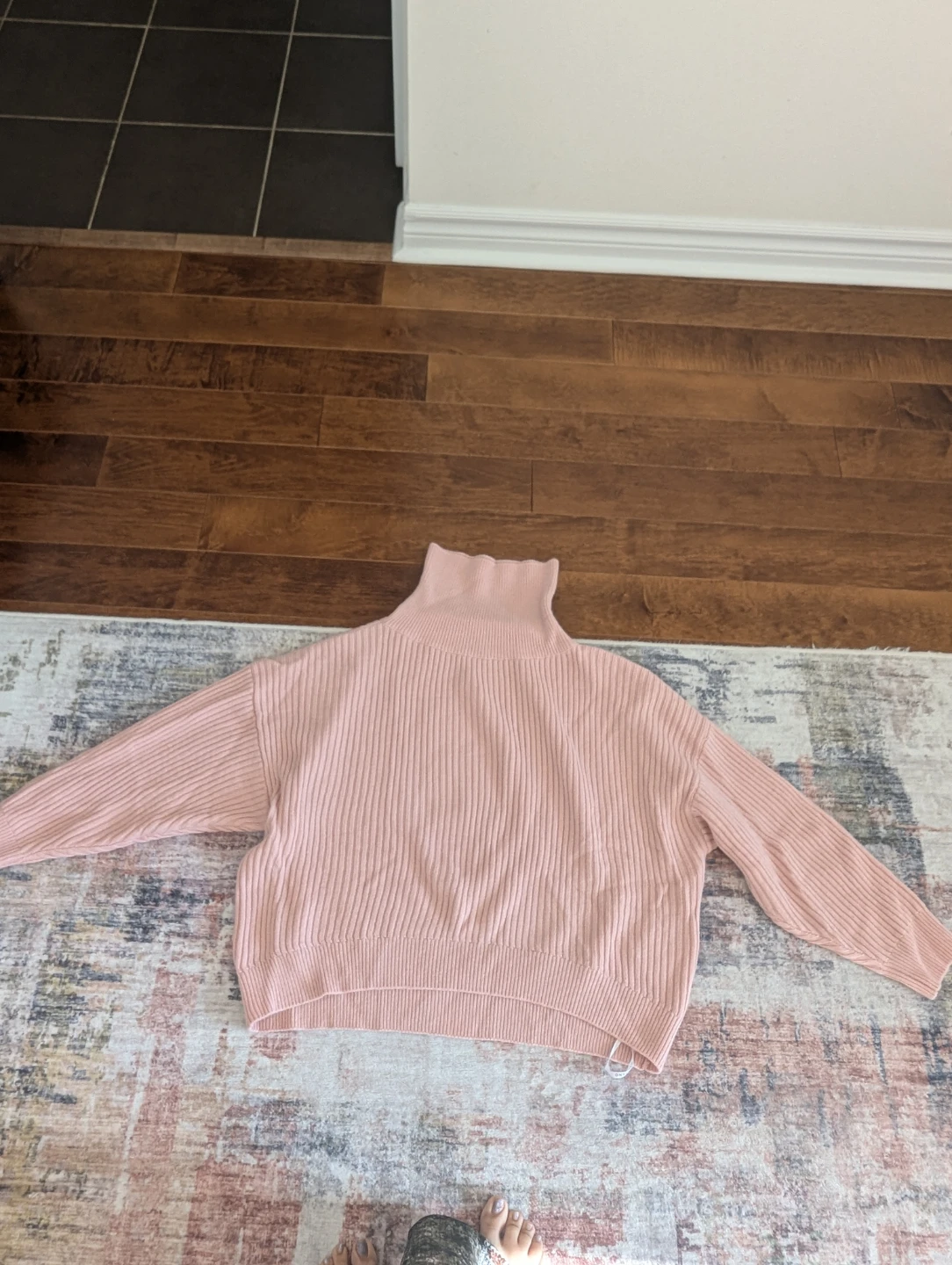 Marciano Guess Ribbed Turtleneck Sweater - Pink