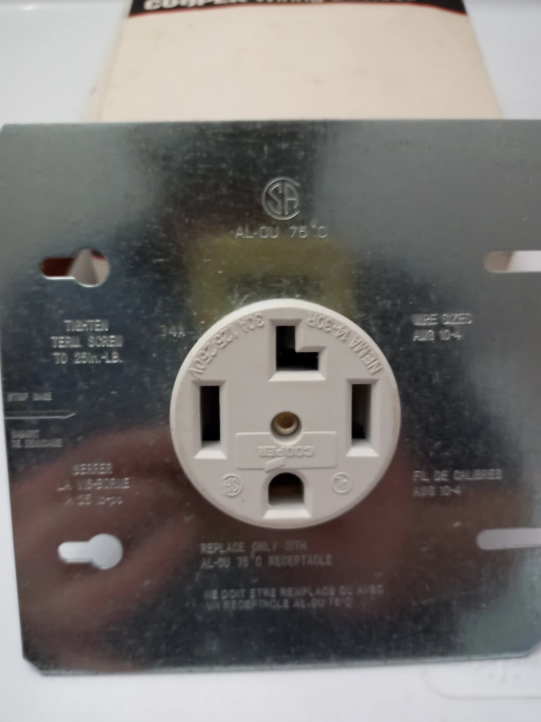Cooper Receptacle - # 1167-2 - 30A - 125/250V - New!