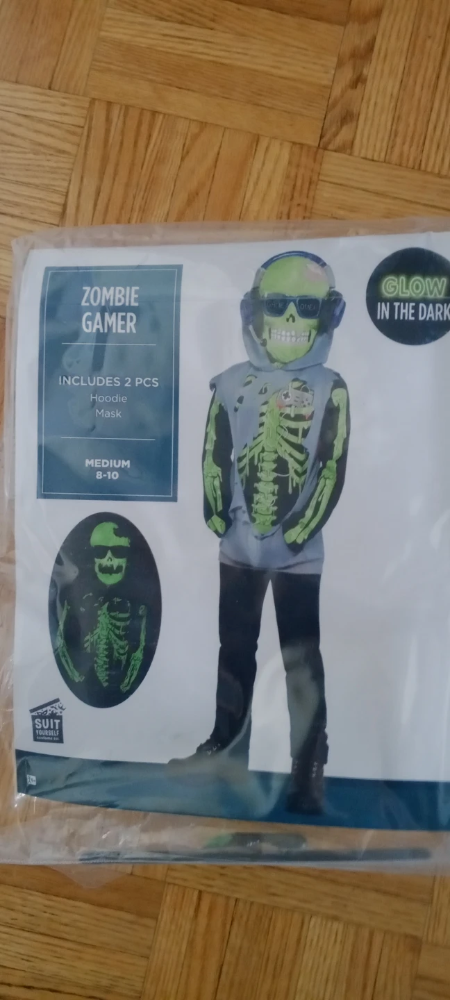 Zombie Gamer Glow-in-the-Dark Costume