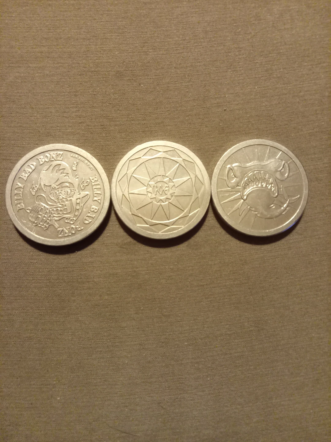 Set of 3 Vintage Pog Collectible Metallic Kinis