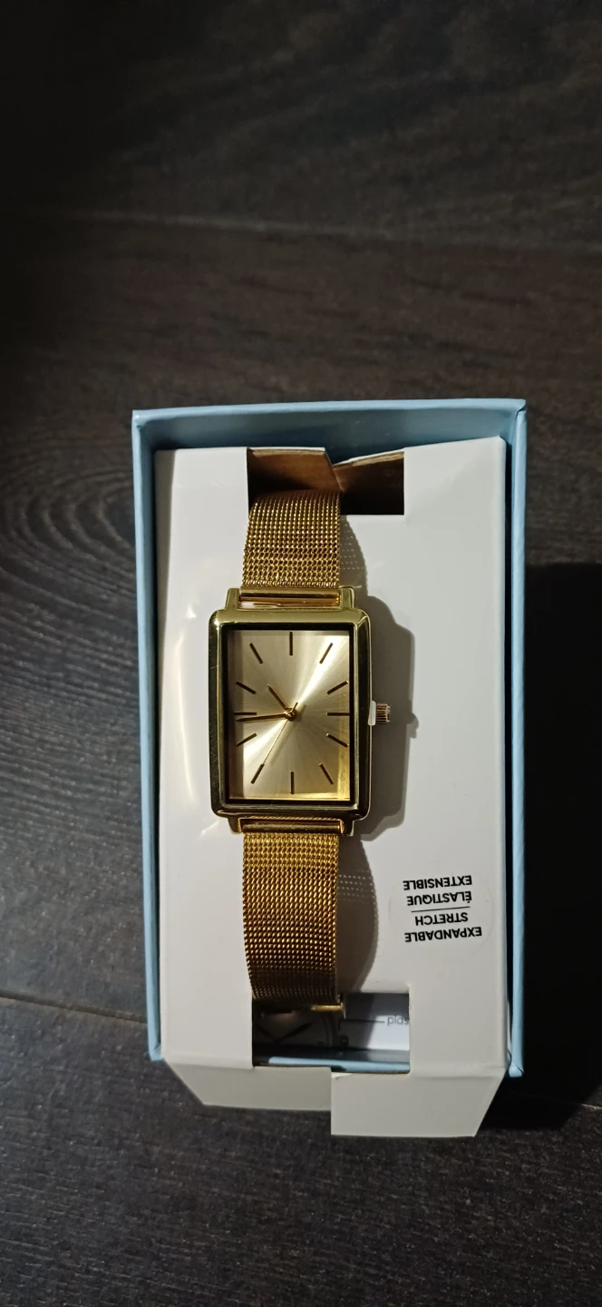 Gold Tone Mesh Band Watch - photo 4