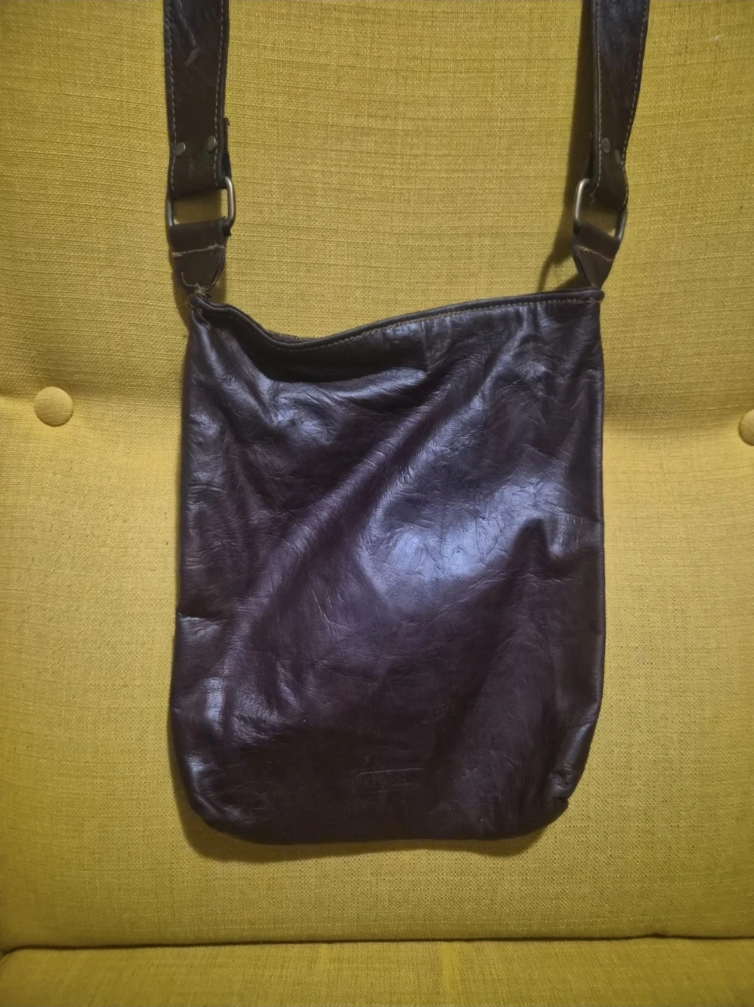 Vintage Unisex PHASHA Leather Messenger Bag