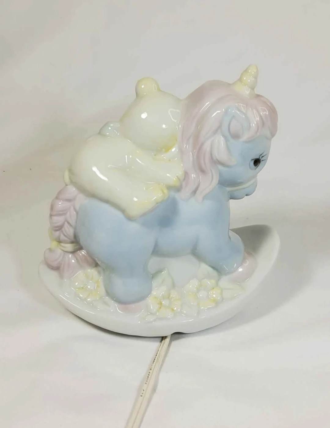 Enesco Baby night light lamp rocking unicorn with teddy bear - photo 3