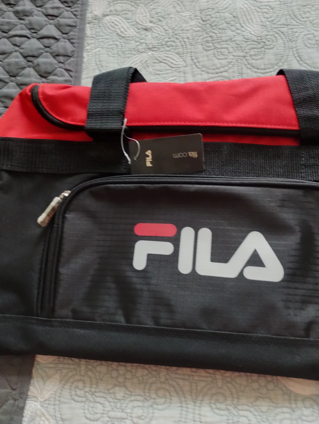 New Fila Duffle Bag Red and Black - photo 5