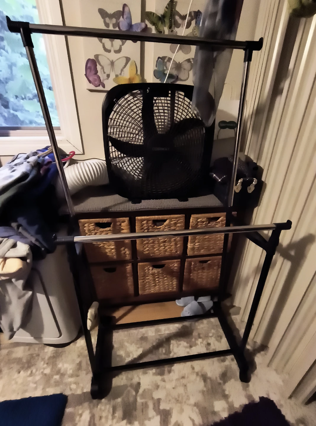 Double Rod Metal Garment Rack