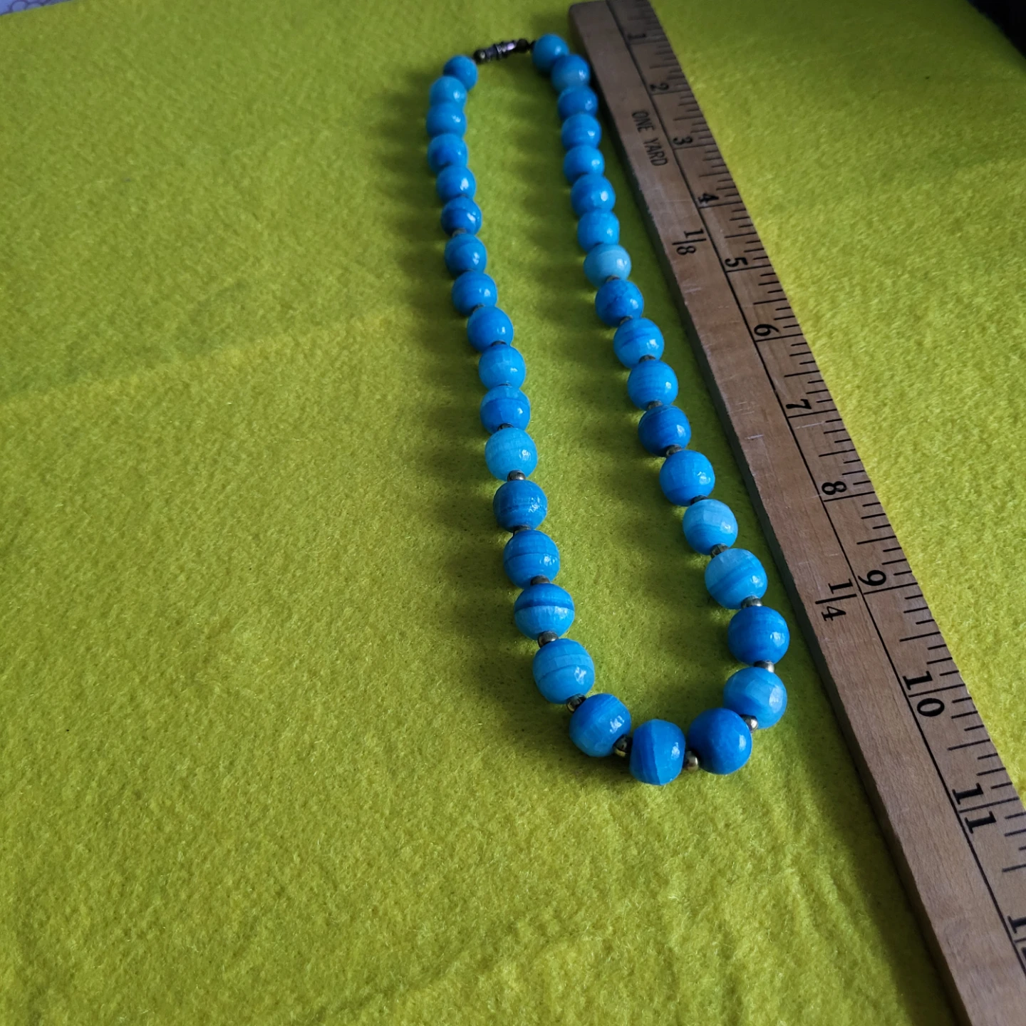 Blue Beaded Necklace