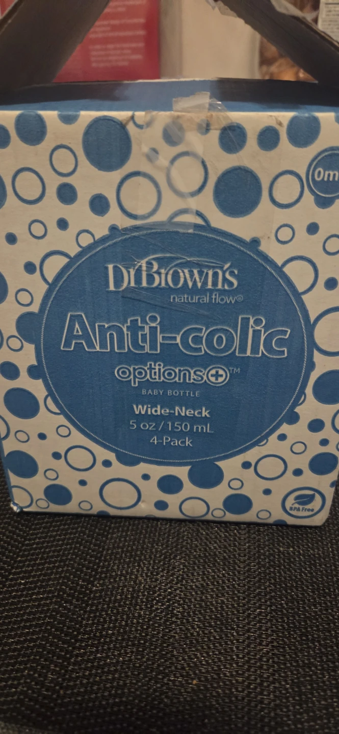 Dr. Brown's Anti-Colic Wide-Neck Baby Bottles (4-Pack)