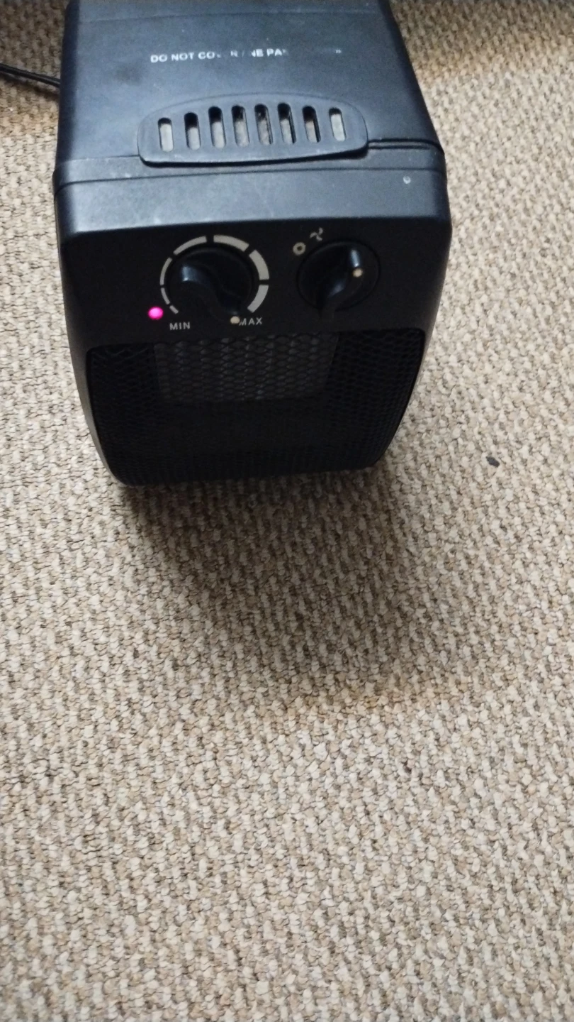Black Electric Portable Heater