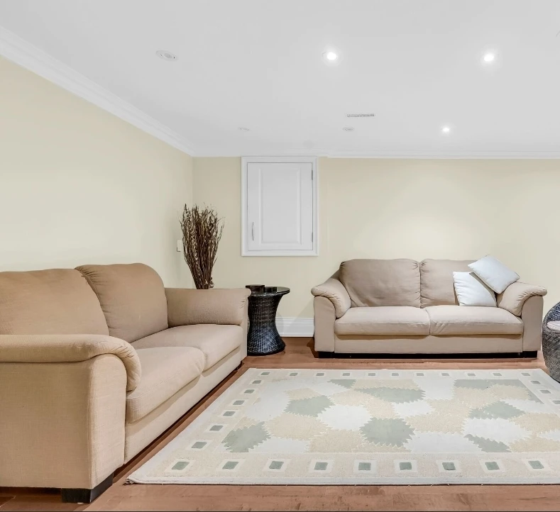 Beige Fabric Sofa