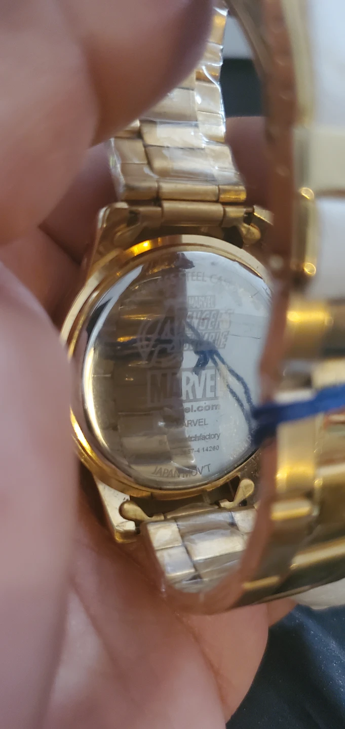 Marvel Avengers Hulk Gold Tone Watch run out battery no box - photo 3