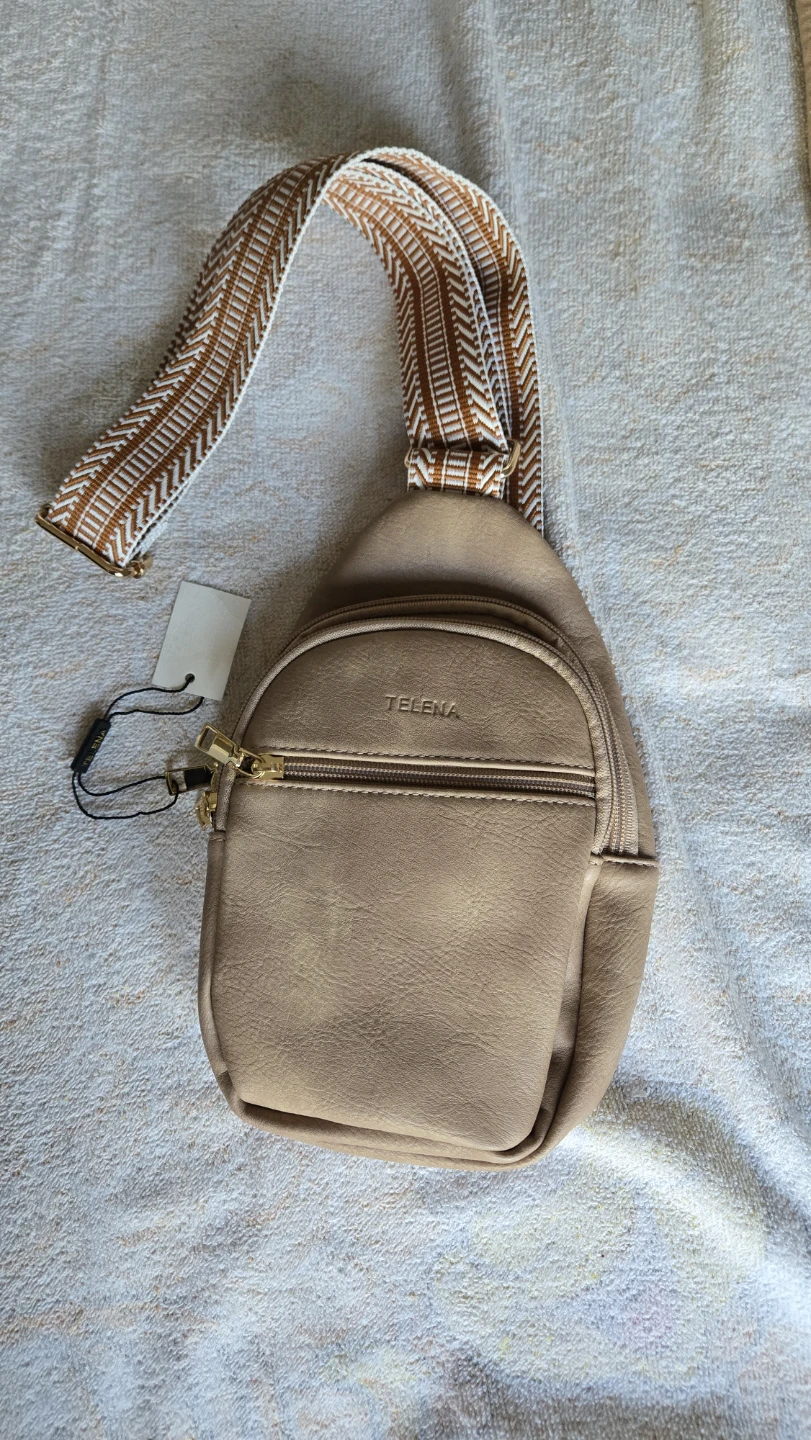 Telena Beige Crossbody Bag