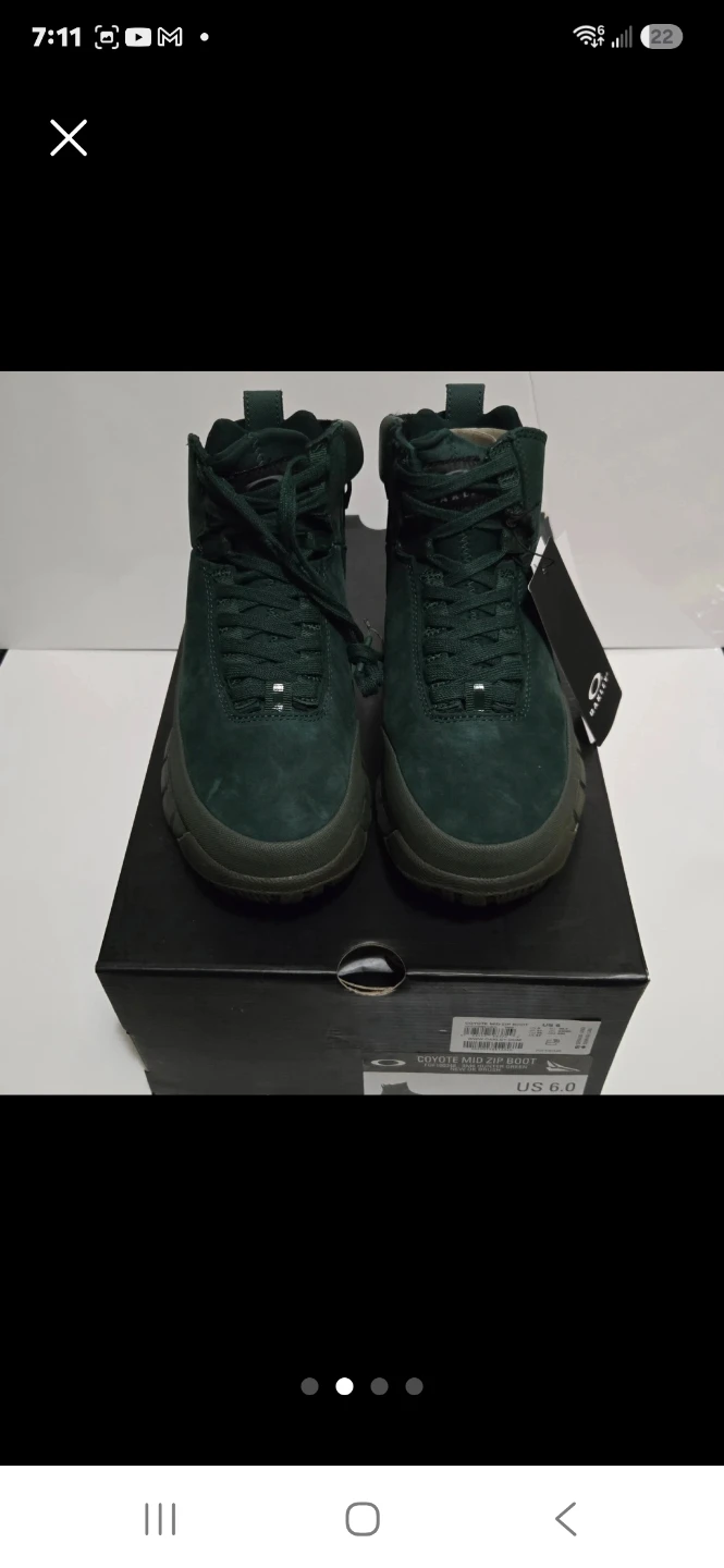 Oakley Coyote Mid Zip Boot - Hunter Green. Size  6 &7. - photo 2