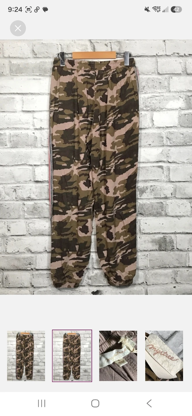 Mystree Camouflage Joggers Size S - photo 2