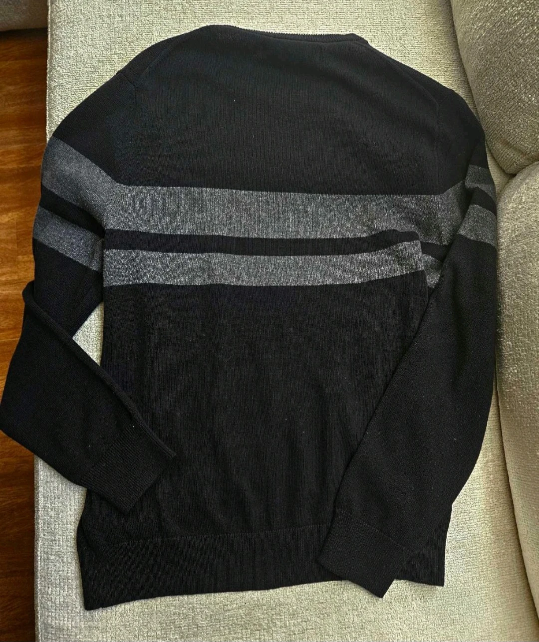 New With Tags! Men's Black and Grey Sweater - photo 2
