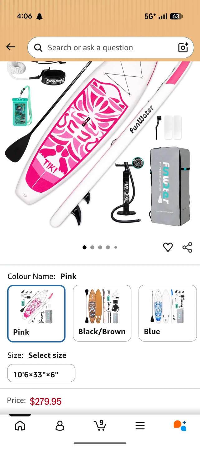 FunWater Inflatable Stand Up Paddle Board - photo 4