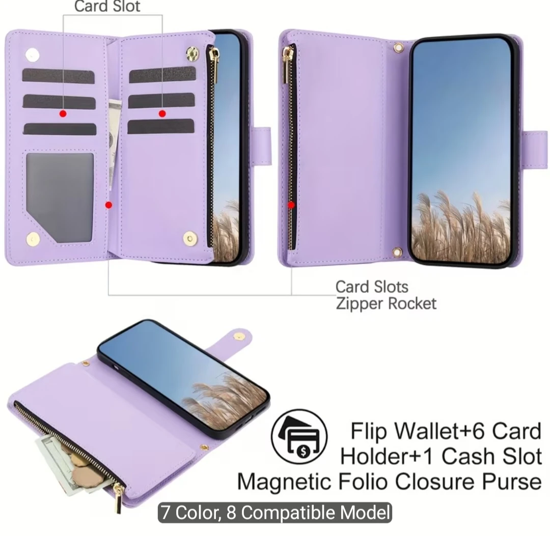 Brand new Deep Purple Galaxy A57 5G Wallet Phone Case - photo 2
