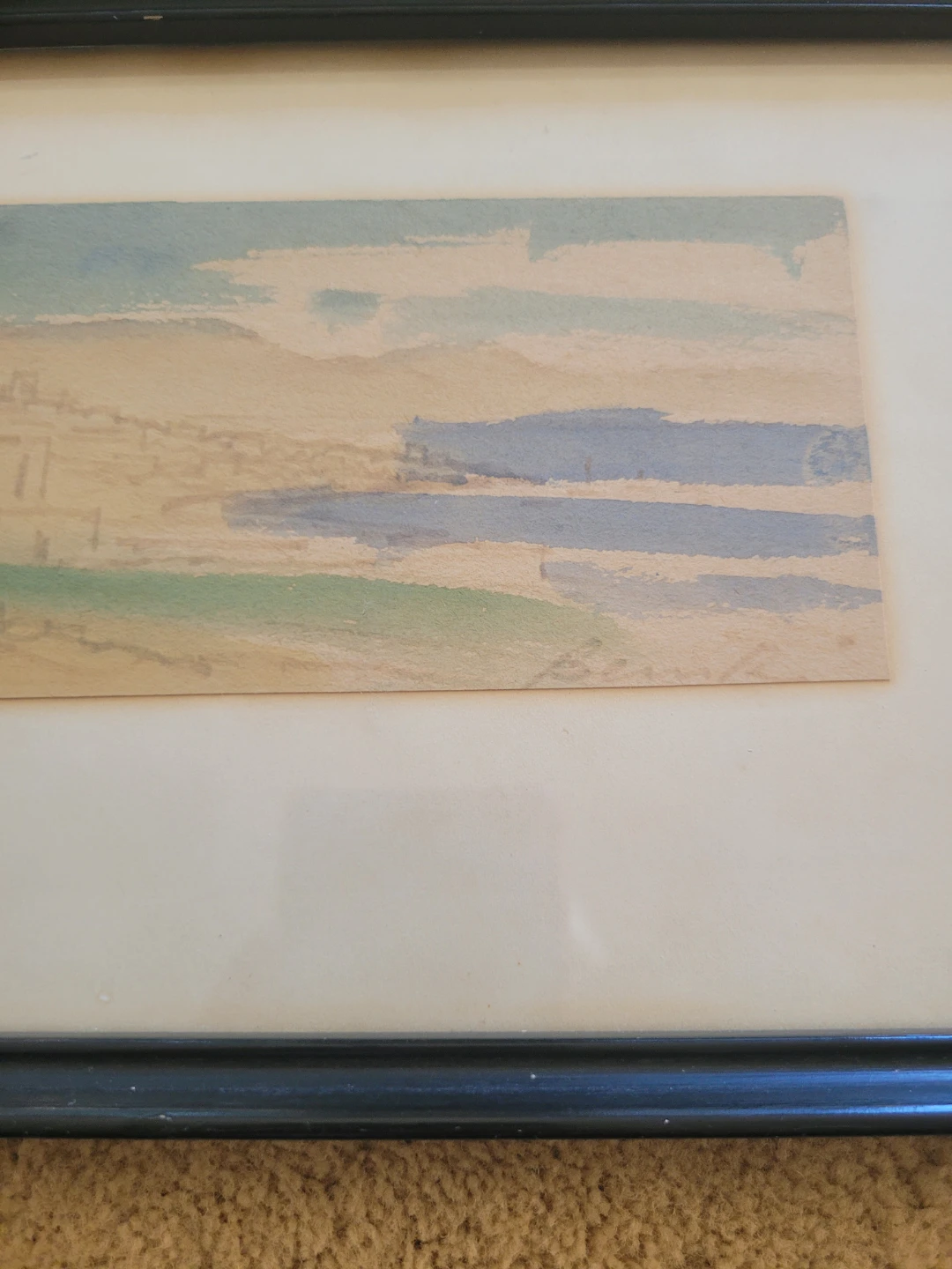 2 Vtg Signed Framed Watercolour Art - photo 3