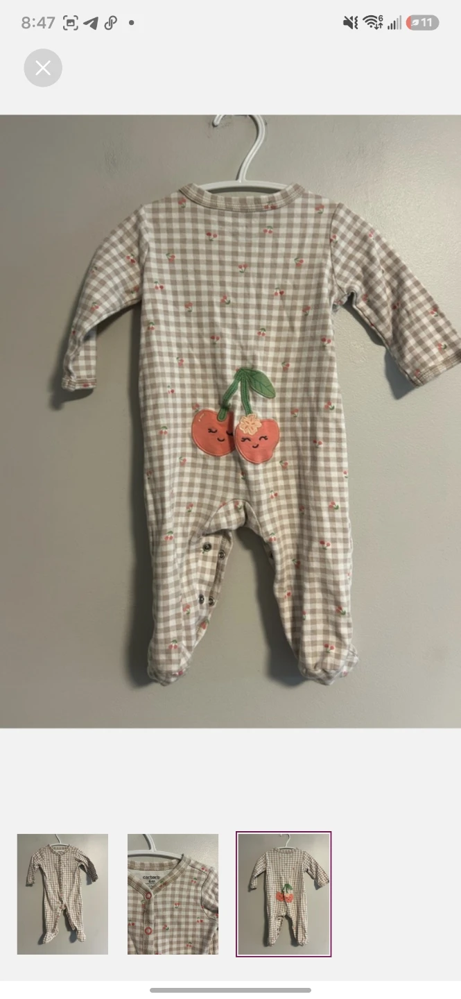 Carter's Baby Footie Pajamas - 6 Months - photo 3