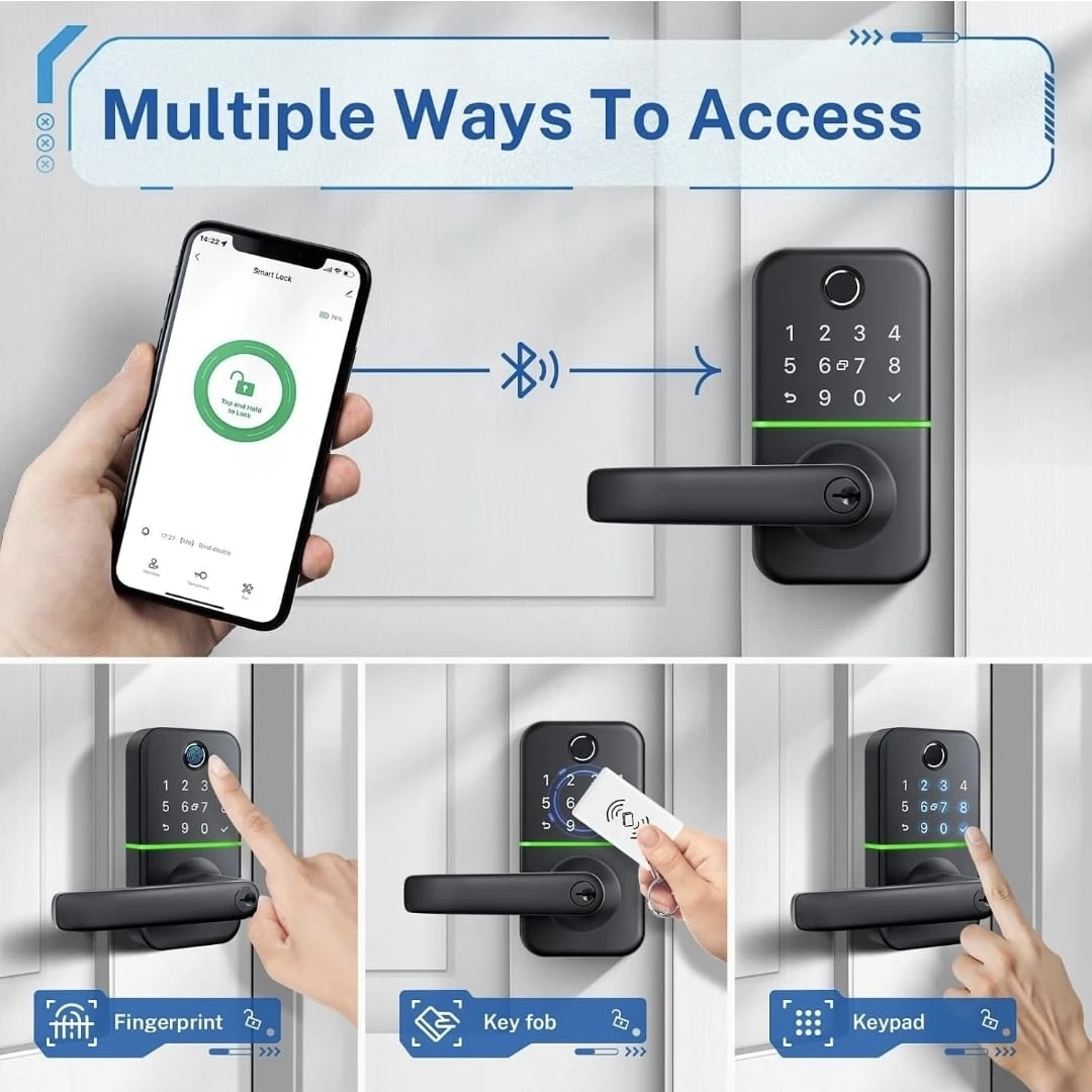 Smart Fingerprint Door Lock with Bluetooth - photo 2