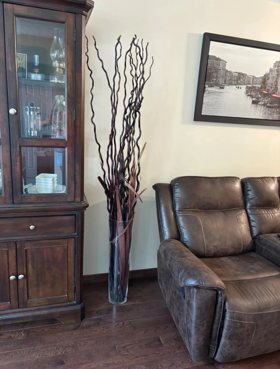 Glass Floor Vase with Sticks - photo 5