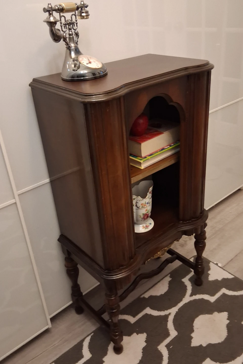 Vintage Dark Wood Display Stand - photo 5