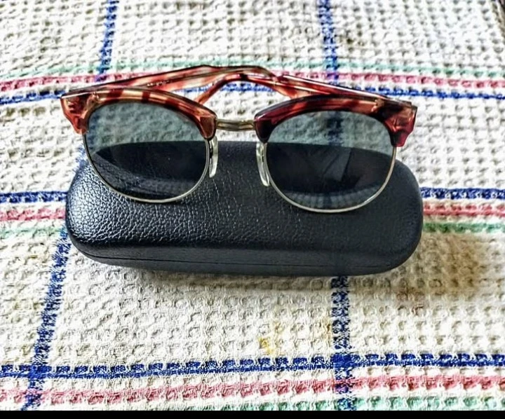 Tortoiseshell Pattern Browline Sunglasses