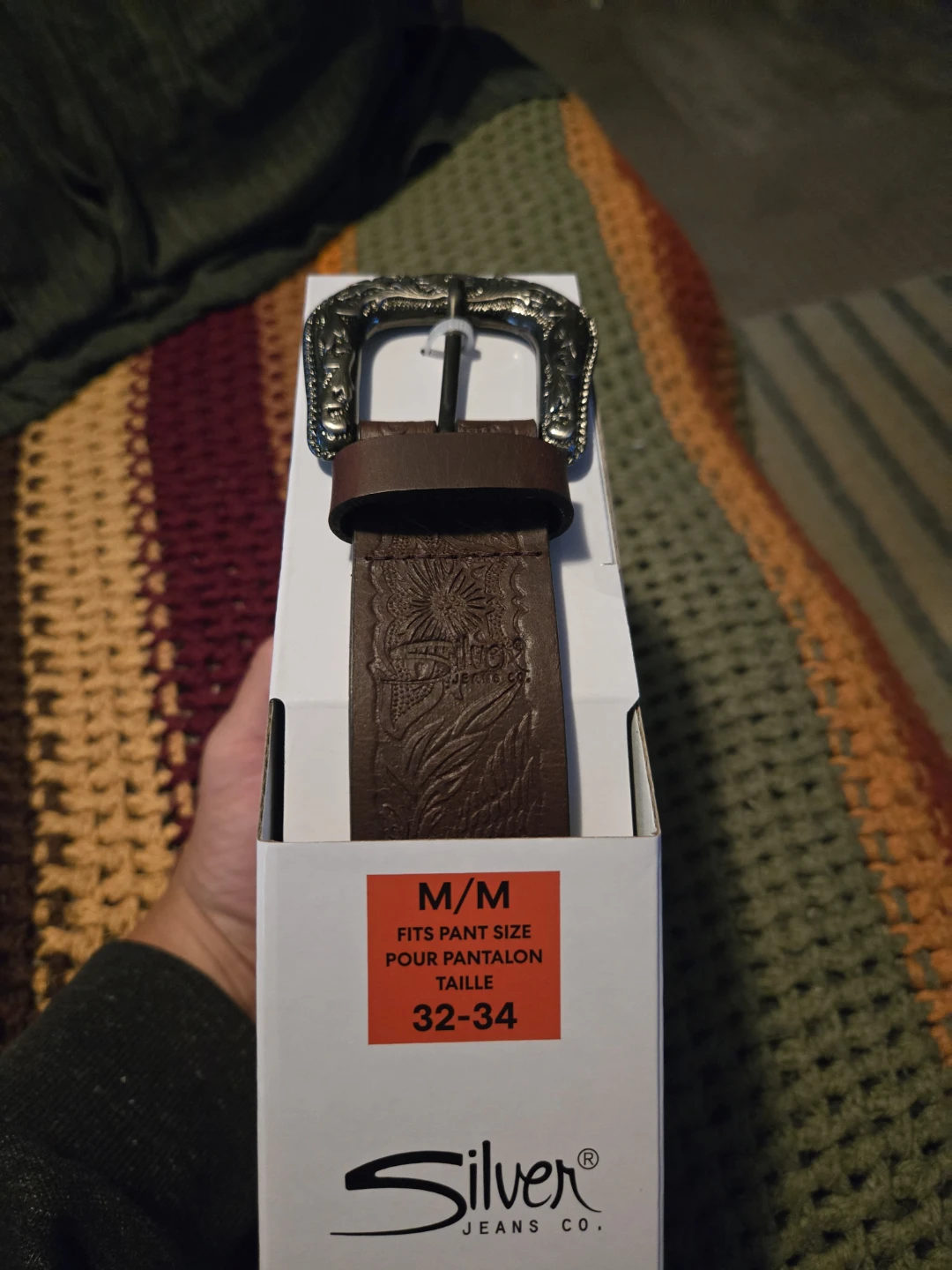 Silver Jeans Co. Men's Genuine Leather Belt