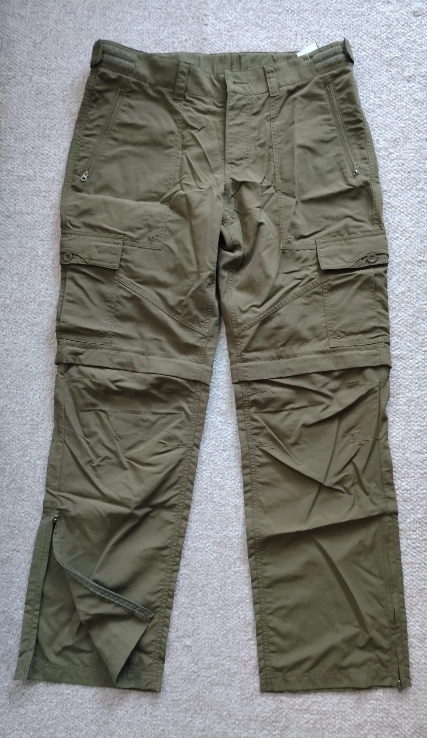 MEC Olive Green Convertible Hiking Pants