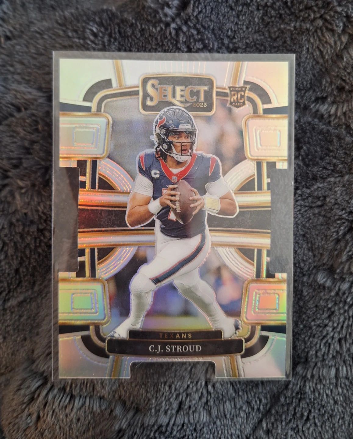 CJ Stroud Silver Prizm Die Cut Rookie Card