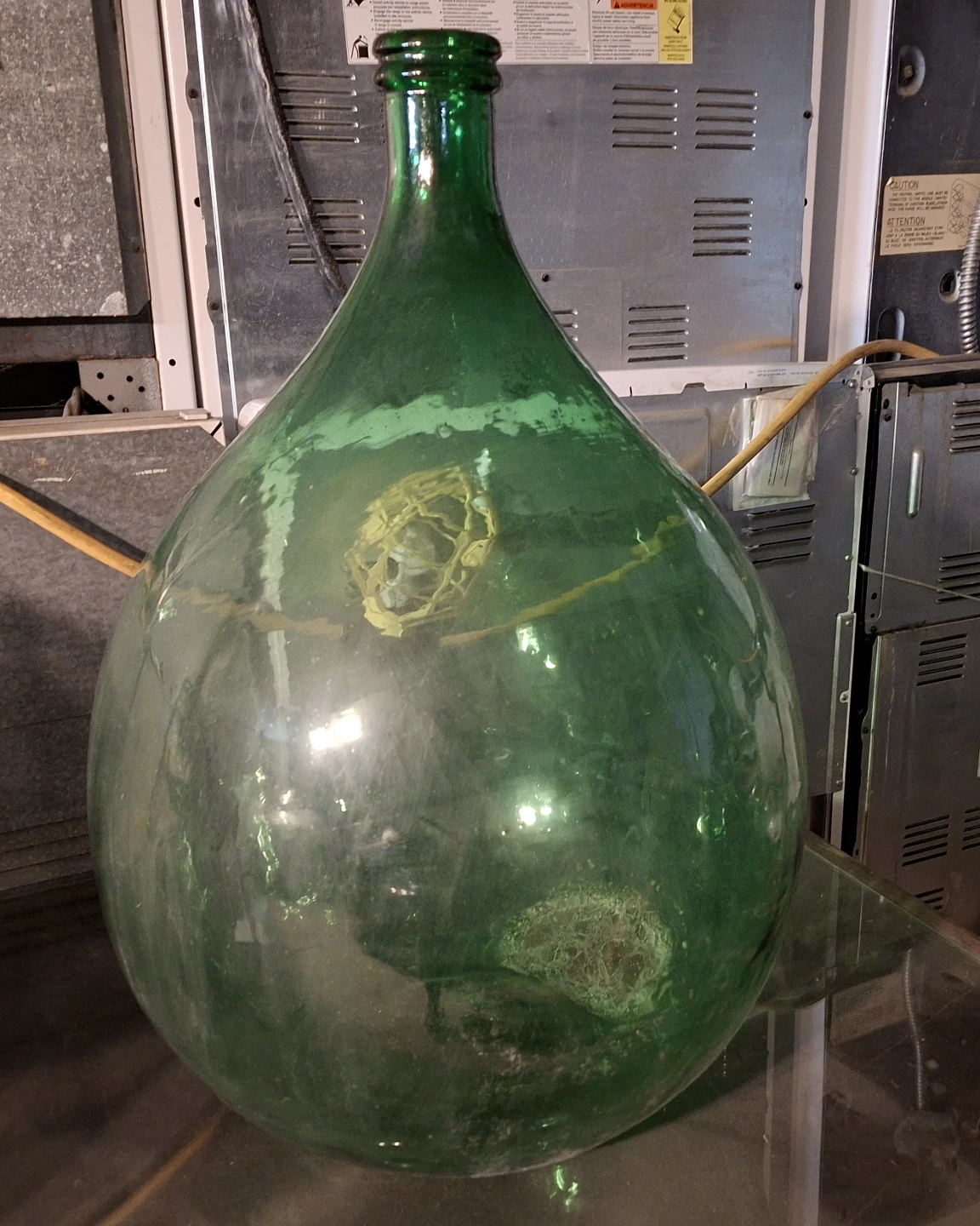 Large Green Glass Carboy